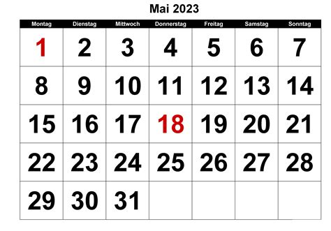 Feiertage Mai 2023 Kalender Zum Ausdrucken The Beste Kalender