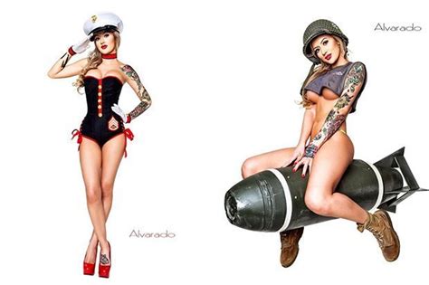 Combat Barbie Photos Of Rianna Conner Recreate Pin Ups In Sexy