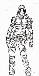 Titanfall Pilot Female Coloring Pages Sketch Template sketch template