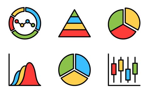 Charts And Diagrams Icon Pack Outline Color 50 Svg Icons