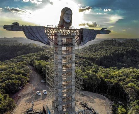 New Christ Statue In Brazils Encantado To Be Taller Than Rios Bbc News