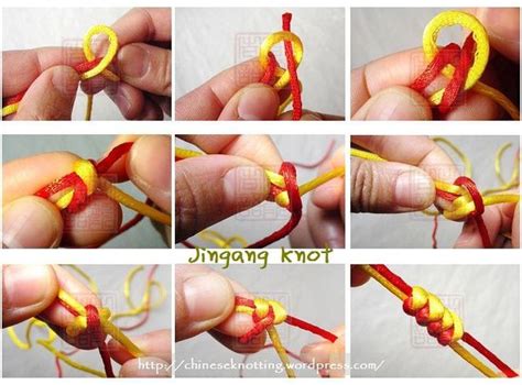 Basic Chinese Knot Tutorial Jingang Knot Bracelet Craft Diy Diy