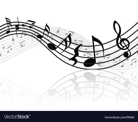 Musical Notes Background Royalty Free Vector Image