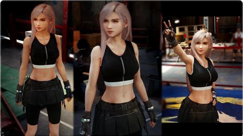 Final Fantasy 7 Remake Tifa Advent Children Outfit Mod Youtube