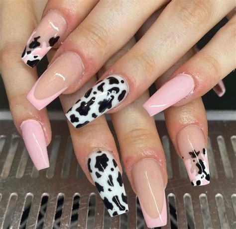 Need Some Cute Nail Ideas Check Out These Trendy Cow Print Nails You