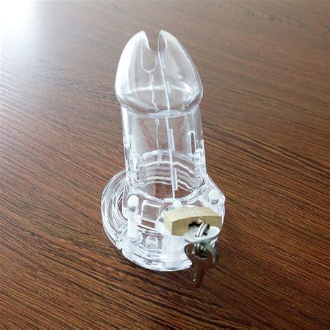 Cb6000 Produk Mainan Seks Kandang Penis Priaalat Pengunci Penis Putih
