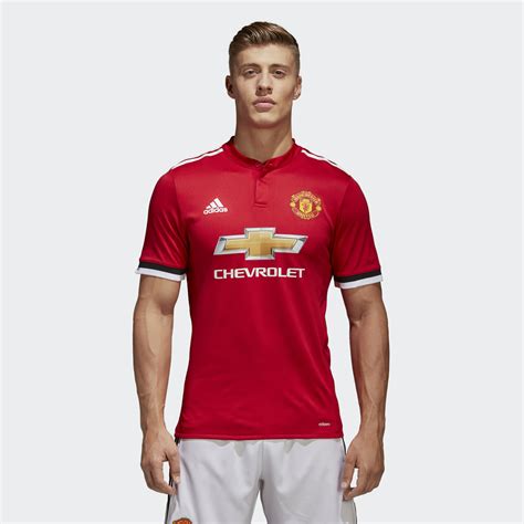 Adidas Manchester United Home Authentic Jersey Red Adidas Us
