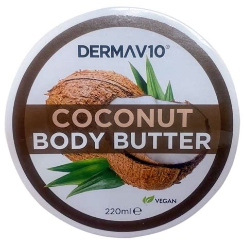 Dermav10 Coconut Body Butter 220ml Body Care Bandm