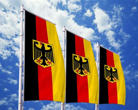 Deutschland Memorabilia 2x Deutschlandfahne Mit Adler Deutschlandflagge