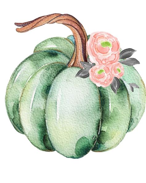 Fall Pumpkin Watercolor Printable 2 Bees In A Pod