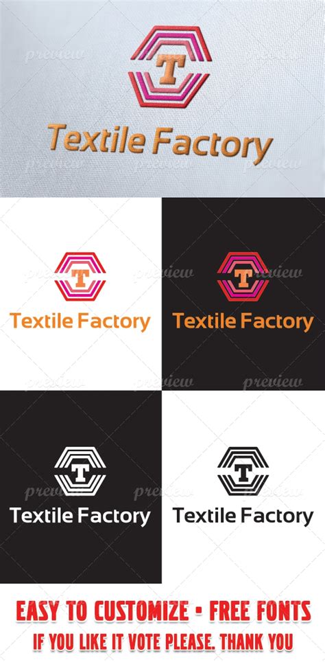 Textile Factory Logo Template Print Codegrape