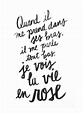 ...La vie en rose (lyrics) Art Print by Holley Maher | Society6 ...