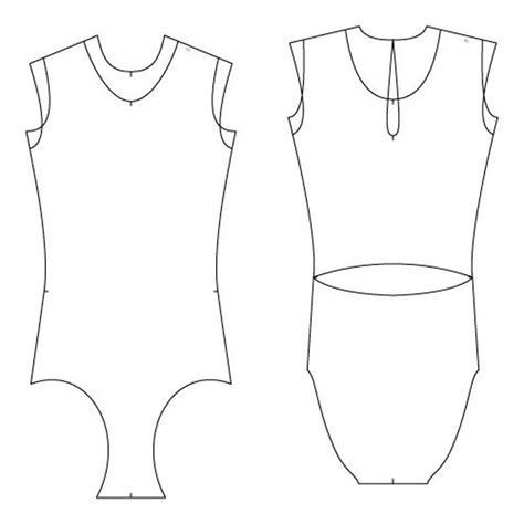Bodysuit Sewing Pattern Base Leotard Girls Costume Pattern Etsy
