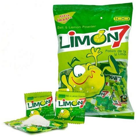 Limon 7 Lemon And Salt Powder 100pcs Mexican Candy Store By Mexicrate