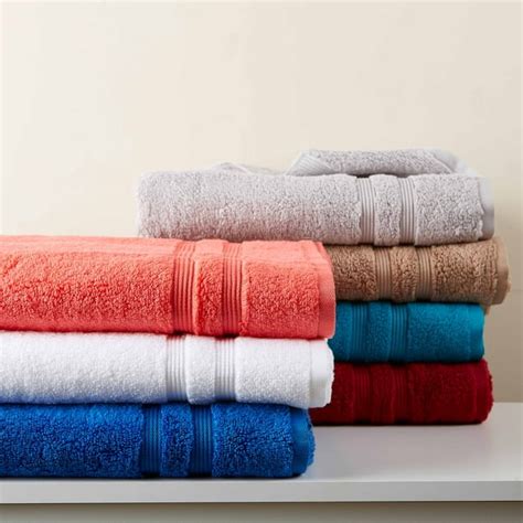 Mainstays Performance Solid 6 Piece Bath Towel Set Red Sedona