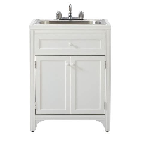 Shop through a wide selection of laundry & utility sinks at amazon.com. Wood Laundry Storage Utility Sink Cabinet Picket Fence 36 ...