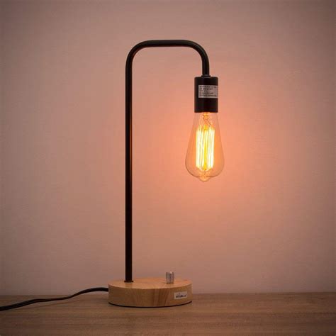 Maybe you would like to learn more about one of these? HAITRAL Desk Lamp Wooden Industrial Table Lamp for Office ...