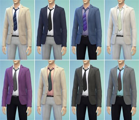 My Sims 4 Blog Business Suit Retouch For Males By Rusty Nail