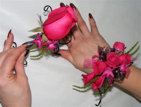 Photo Gallery Photo Of Hot Pink Boutonniere And Corsage Prom