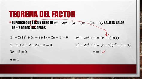 Teorema Del Factor Youtube