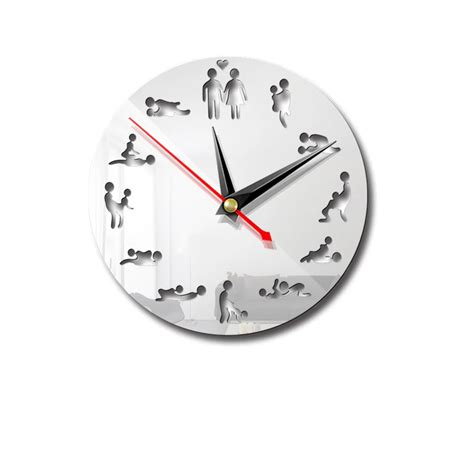 Ml Position Mirror Clock 24 Hours Sex Clock Novelty Wall Clock Make