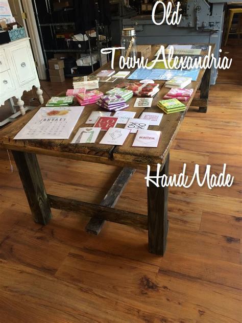 Hand Made Rustic Farmhouse Table In Our Old Town Alexandria Location