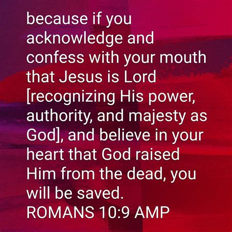 Amen Jesus Is Lord Jesus Christ God Romans 10 9 Scripture Verses