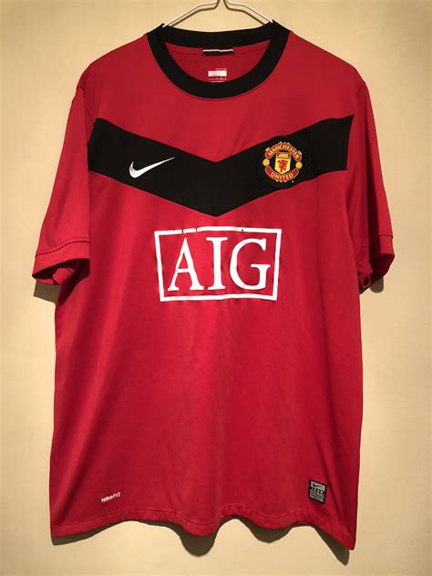 Adidas Nike Manchester United Aig Red Kit Jersey Grailed