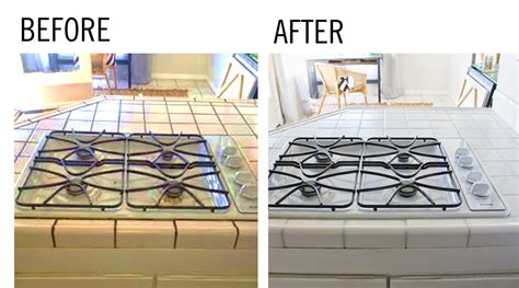 Cup Half Full: Kitchen Counter Makeover - Painted Grout | Kitchen counter, Makeover, Counter