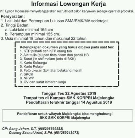 Di mana surat lamaran pekerjaan adalah surat yanbg bertujuan untuk memberitahukan niat kita untuk mendapatkan suatu pekerjaan di tempat. Surat Lamaran Operator Produksi : Contoh Surat Lamaran ...