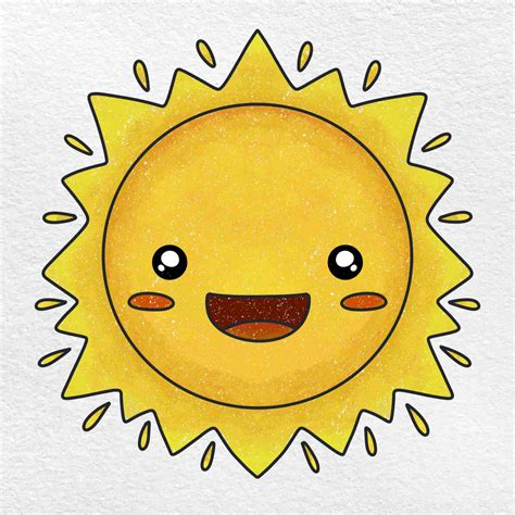 Cute Sun Drawing Helloartsy