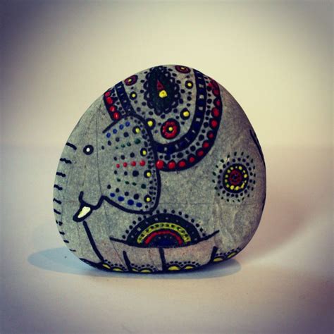 Painted And Upcycled Pebble Pebble Painting Dot Painting Pebble Art