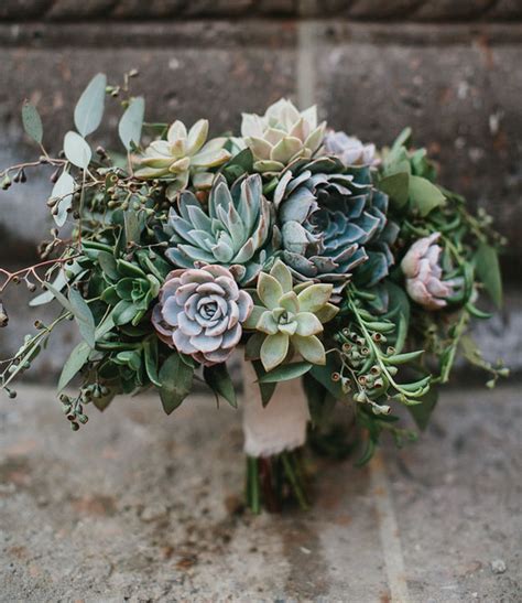 25 creative and unique succulent wedding bouquets ideas stylish wedd blog