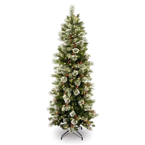 7 Ft Skinny Pre Lit Christmas Tree Christmas Images 2021