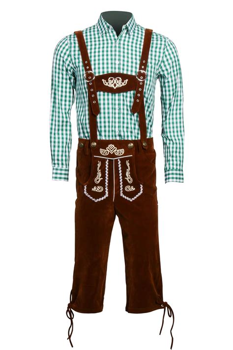 Alemán Oktoberfest Bavarian Guy Costume Lederhosen Shirts Tienda De