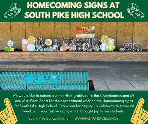 Homecoming Signs At South Pike High School South Pike School District