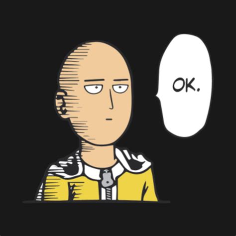 One Punch Man Ok Saitama T Shirt Teepublic