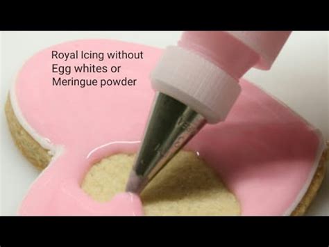 However, if you'd like to avoid using raw eggs, feel free to use meringue powder, which is sold. Royal Icing without egg whites or meringue powder - YouTube
