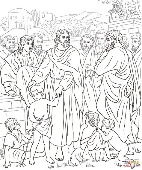 Ausmalbild Jesus Mit Kindern Ausmalbilder Kostenlos Zum Ausdrucken