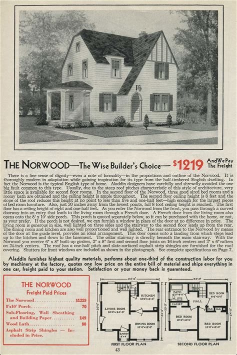 See more ideas about aladdin, kids playhouse, backdrops. 1931 Norwood - Aladdin Kit House - Two Story English ...