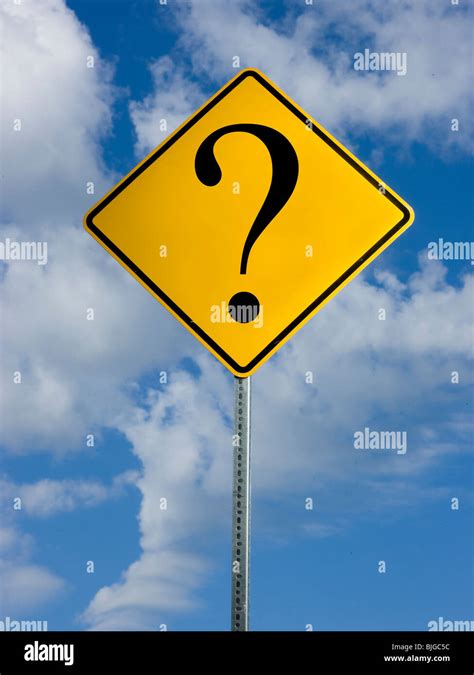 Question Mark Road Sign Hi Res Stock Photography And Images Alamy