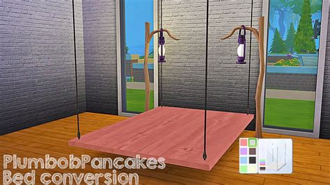 My Sims 4 Blog Desk And Hanging Bed Frame Conversion By Plumbobpancakes