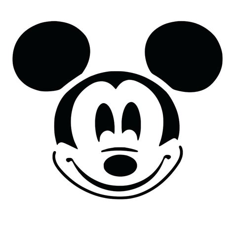 Silhouette Of Mickey Mouse Head At Getdrawings Free Download