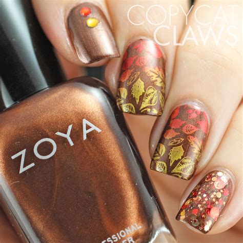 Copycat Claws Sunday Stamping Fall Nails 2015