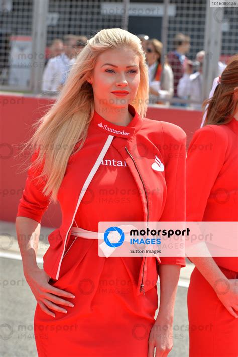 Grid Girl Formula One World Championship Rd8 British Grand Prix Race Day Silverstone