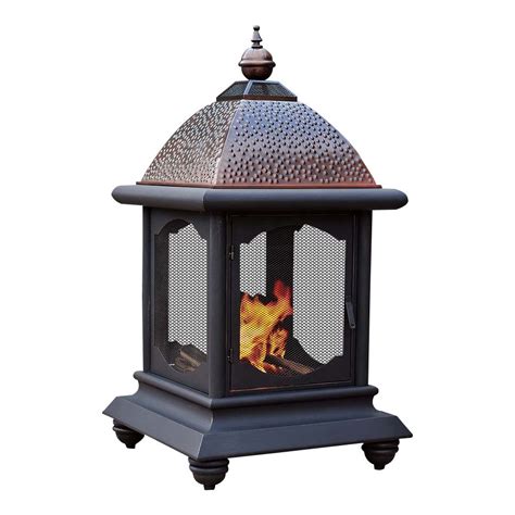 Sunjoy Cobbler Steel Outdoor Fireplace And Reviews Wayfair