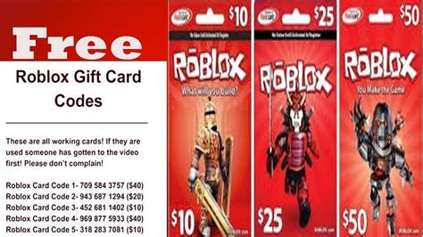 Roblox Gift Card Robux