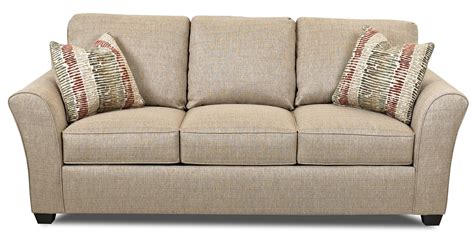 Transitional Sofa With Flared Arms By Klaussner Wolf Furniture