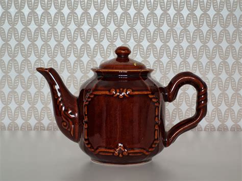 Brown Ceramic Kitchen Teapot Ukrainian Ceramic Teapot With Etsy