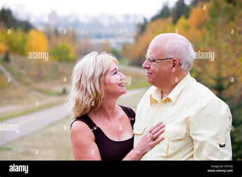 Mature Married Couple Enjoying Spending Time Together In Park During